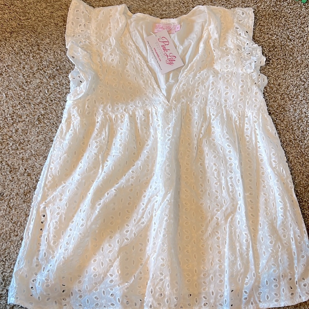 Pink lily top